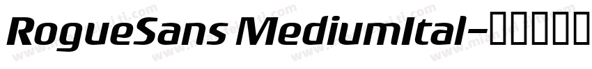 RogueSans MediumItal字体转换